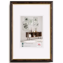 Walther Design JD015N, Cadre pour une seule photo, Polystyrol, Noyer, 7 x 10 cm, 17 mm, 135 mm