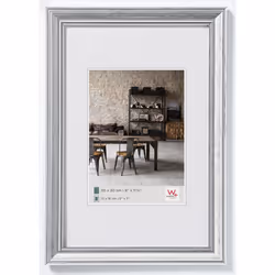 Walther Design JA015S, Cadre pour une seule photo, Polystyrol, Argent, 7 x 10 cm, 13 mm, 140 mm