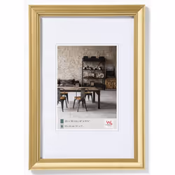 Walther Design JA030G, Polystyrène, Or, Cadre pour une seule photo, 13 x 18 cm, Rectangulaire, 240 mm