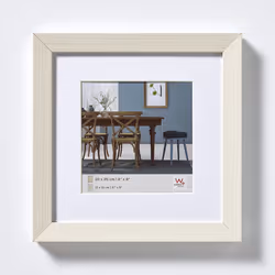 Walther Design EF220W, Cadre pour une seule photo, Bois, Blanc, 13 x 13 cm, Rectangulaire, Allemagne