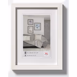 Walther Design JK040W, Polystyrol, Blanc, Cadre pour une seule photo, Mur, 20 x 30 cm, Rectangulaire