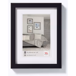 Walther Design JK015B, Cadre pour une seule photo, Polystyrol, Noir, Mur, 7 x 10 cm, Rectangulaire