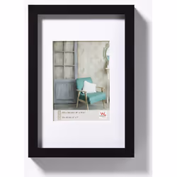 Walther Design EA015B, Cadre pour une seule photo, Bois, Noir, 7 x 10 cm, 130 mm, 30 mm