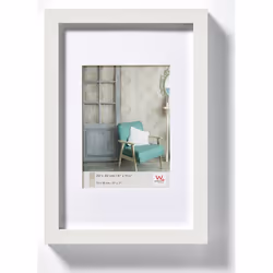 Walther Design EA520W, Bois, Blanc, Cadre pour une seule photo, 10 x 15 cm, Rectangulaire, 180 mm