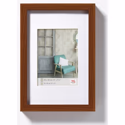 Walther Design EA040N, Bois, Noyer, Cadre pour une seule photo, 20 x 27 cm, Rectangulaire, 330 mm