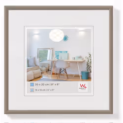 Walther Design KV220D, Verre, Plastique, Acier inoxydable, Cadre pour une seule photo, Mat, Mur, 13 x 13 cm