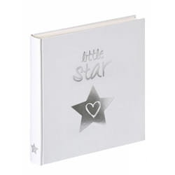 Walther Design Baby Little Star album photo et protège-page Argent, Blanc 50 feuilles