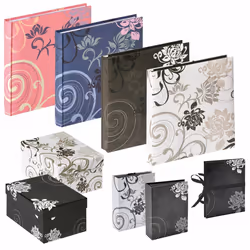 Walther Design EA-201-R, Rose, 400 feuilles, 10 x 15 cm, Reliure à l'anglaise, Noir, 310 mm