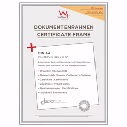 Walther Design KVX130S, Cadre pour une seule photo, Acrylique, Argent, 13 x 18 cm, Rectangulaire, Allemagne