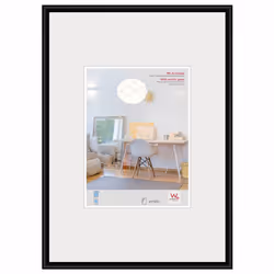 Walther Design KVX080B, Cadre pour une seule photo, Acrylique, Noir, 50 x 70 cm, Rectangulaire, Allemagne