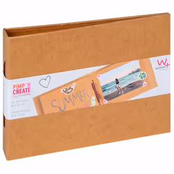 Walther MA-099-P, Marron, 24 feuilles, 10 x 15, 13 x 18, Reliure cousue, Carton, Papier, 205 mm