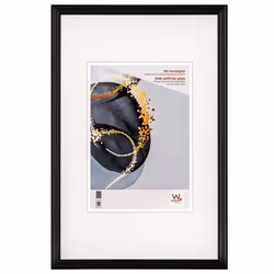 Cadre photo - Select - 30x40 cm - Bois noir - Verre acrylique - Design contemporain