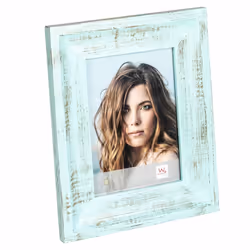 Walther Design AN318L, Cadre pour une seule photo, Bois, Bleu, 13 x 18 cm, Rectangulaire, Allemagne