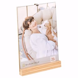 Walther Design YQ015P, Cadre pour une seule photo, Bois, Naturel, 10 x 15 cm, Rectangulaire, Allemagne