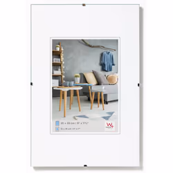 Walther Design RB015A, Cadre pour une seule photo, Verre, Blanc, 70 x 100 cm, 105 mm, 8 mm