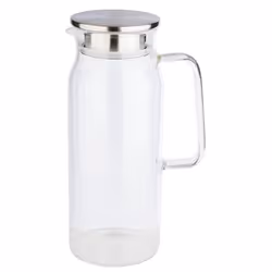 APS-Germany 10792, Verseuse, 1,5 L, Acier inoxydable, Transparent, Verre, Acier inoxydable, Rond, Acier inoxydable
