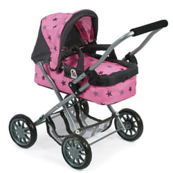 Poussette pour poupée Smarty - Bayer Chic 2000 - Coloris 83 - Rose et marine