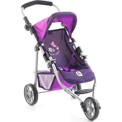 Petite poussette de jogging LOLA - Violet pour poupée