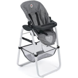 Chaise haute pour poupées jean gris