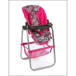 Chaise haute Ton Fuchsia avec motifs pour poupées