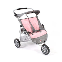 Poussette Jogger pour poupées jumelles - Coloris 15