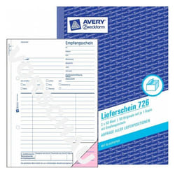 Avery 726 livre d'administration Bleu, Blanc
