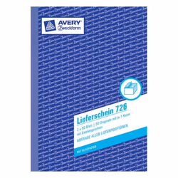 Avery 726 livre d'administration Bleu, Blanc