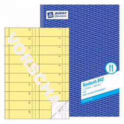Avery 842, Bleu, Jaune, Papier, 210 mm, 297 mm