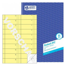 Avery 842 livre d'administration Bleu, Jaune
