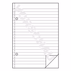 Avery 904 bloc-notes A5 50 feuilles Bleu, Blanc