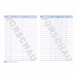 Avery 1222 papier de calculs et de déclarations 32 pièce(s) 210 mm