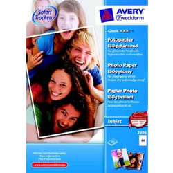 Avery 2496 papier photos A4 Blanc Gloss