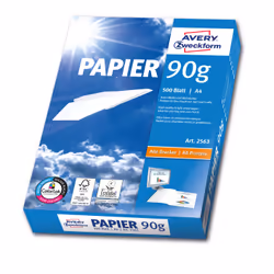 Avery Format Papier A4 90 g/m² 500 Sheets papier jet d'encre A4 (210x297 mm) Mat Blanc