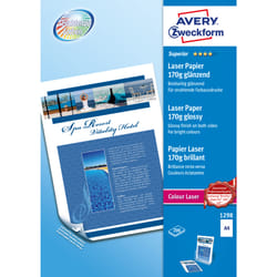 Avery 1298 papier jet d'encre A4 (210x297 mm) Gloss 200 feuilles Blanc