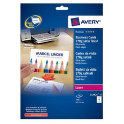 Avery C32026-10 carte de visite Laser Papier 100 pièce(s)