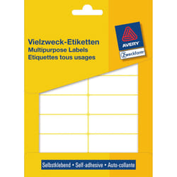 Avery Etiquettes universelles, blanc, 62,0 x 19,0 mm, Adhésif permanent