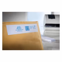 Avery 3439 étiquette auto-collante Rectangle Permanent Blanc 500 pièce(s)