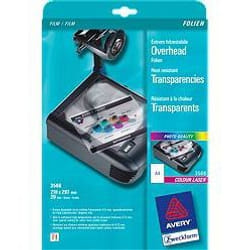 Avery 3566 film d'impression 20 feuilles