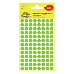 Avery 3592 étiquette auto-collante Rond Amovible Vert 416 pièce(s)