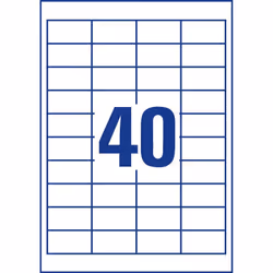 Avery 3657 étiquette auto-collante Rectangle Permanent Blanc 4000 pièce(s)