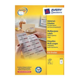 Avery 3670 étiquette à imprimer Blanc