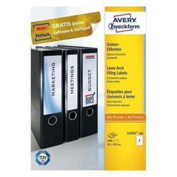 Avery L4761-100 étiquette auto-collante Rectangle aux angles arrondis Permanent Blanc 400 pièce(s)