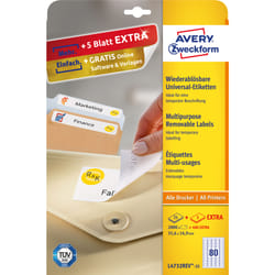 Avery L4732REV-25 étiquette à imprimer Blanc
