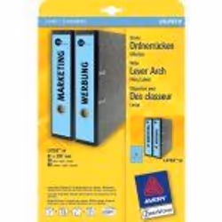 Avery Border Binder Labels, Blue 61 x 297mm (20), 20 feuilles, 61 x 297mm