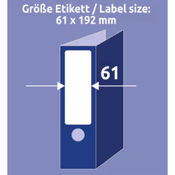 Avery L4761-25 étiquette auto-collante Rectangle aux angles arrondis Permanent Blanc 120 pièce(s) - Vue supplémentaire 4