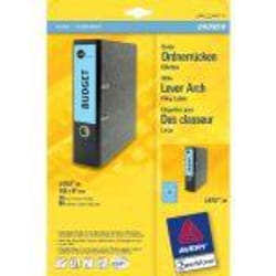 Avery Border Binder Labels, Blue 192 x 61mm (20)