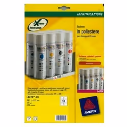 Avery L4776-20, Blanc, Laser, 99,1 x 42,3 mm, 240 pièce(s), 20 feuilles, A4