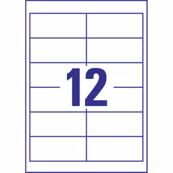 Avery Etiquettes universelles, blanc, 97,0 x 42,3 mm, Adhésif permanent - Vue supplémentaire 6