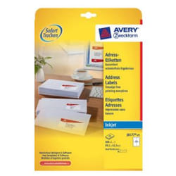 Avery J8177-25 étiquette à imprimer Blanc