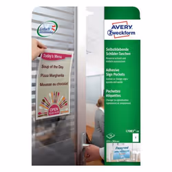 Avery L7083-10, Transparent, Rectangle, Permanent, 221 x 304 mm, A4, Plastique